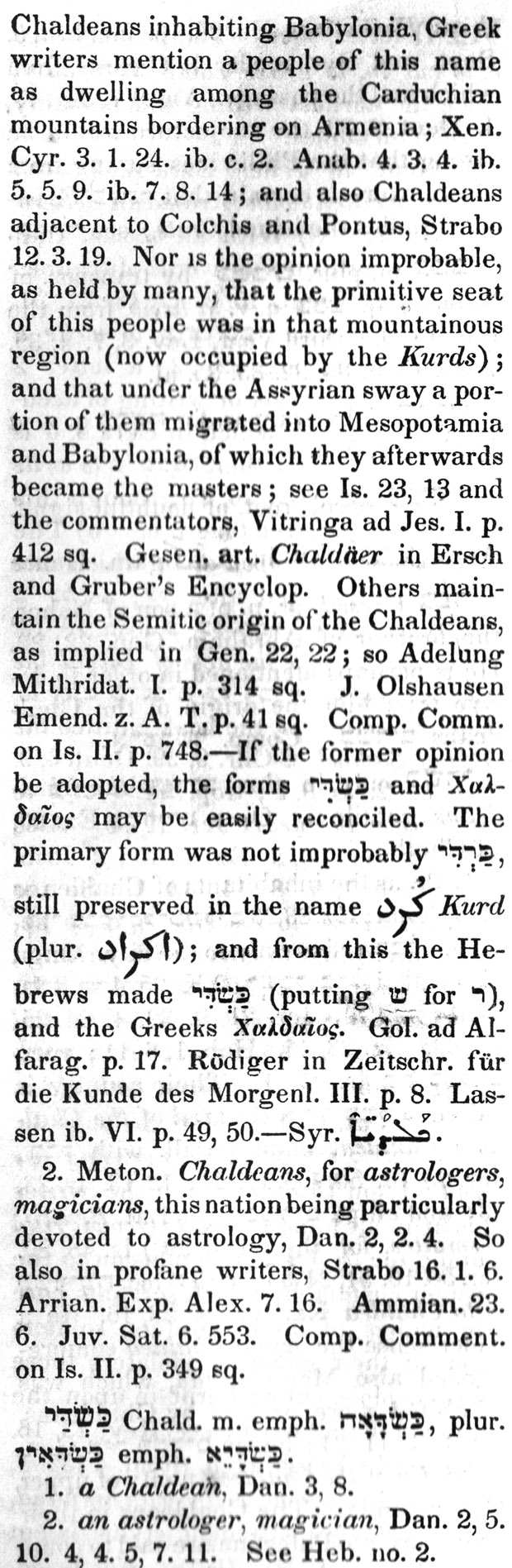 Chaldeans - part 2 Gesenius
